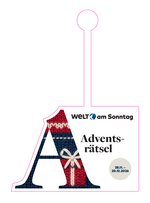 Wobbler WELT AM SONNTAG Adventsrätsel